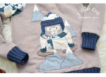 Stickserie - Schneemensch